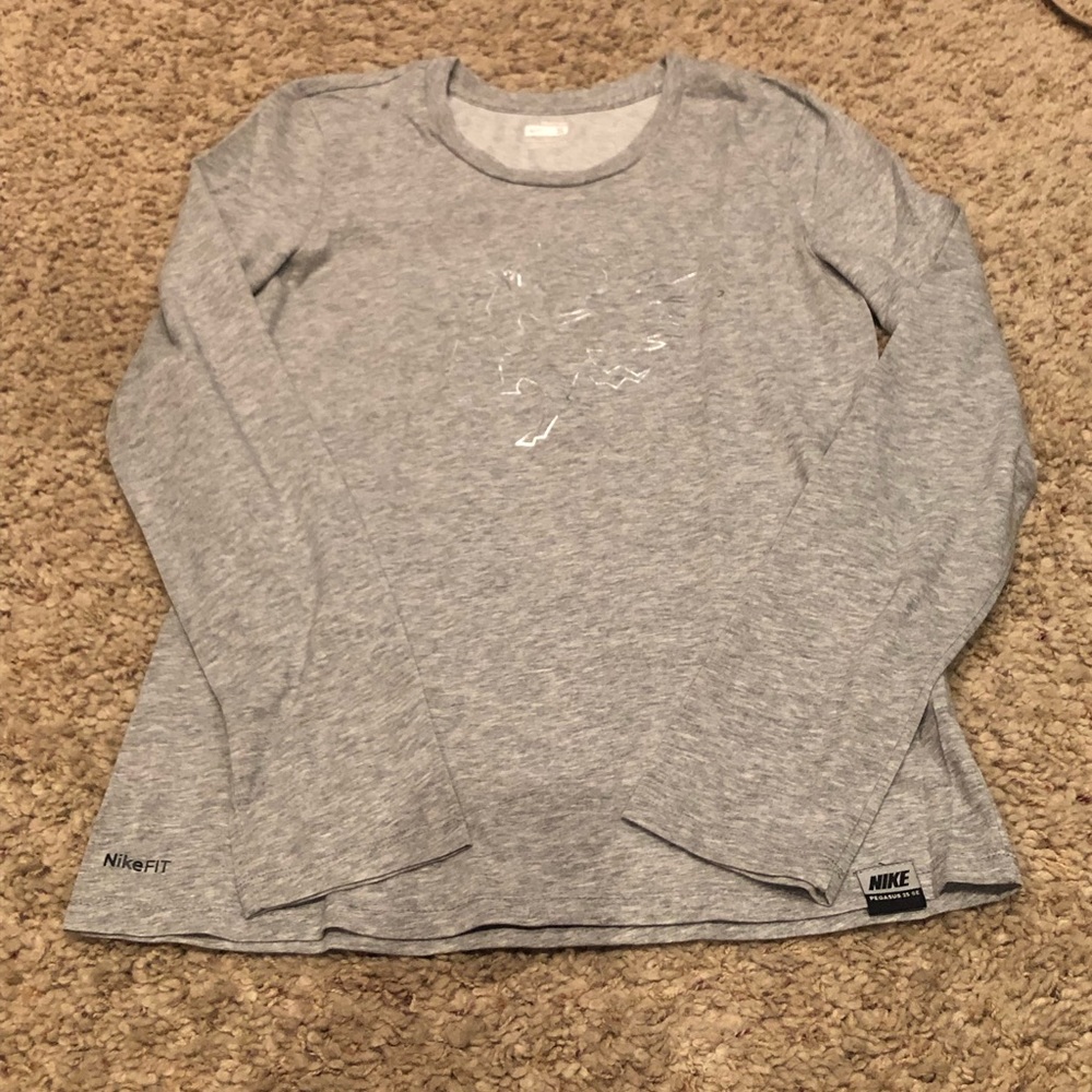 Grey Nike Dri-fit long sleeve